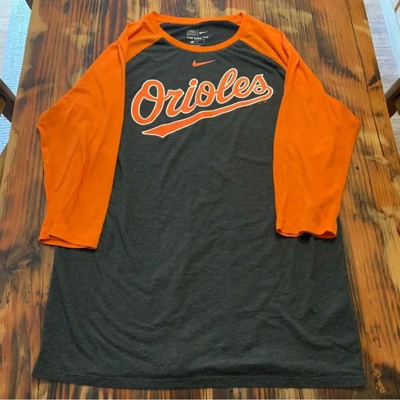 Baltimore Orioles long sleeve baseball style shirt. Size Large. Nike brand. - Picture 2 of 5